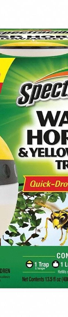 SPECTRACIDE Insect Trap: For Use On Flying Insects, Bait Box Trap, Outdoor Use (MPN HG-97406). Key specifications — Brand: SPECTRACIDE; Indoor/Outdoor Use: Outdoor; Insect Group: Flying; Targeted Insects: Yellowjackets; Color: Black; White; Yellow; Trap Style: Bait Box.