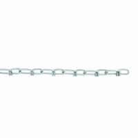 DAYTON Double Loop Chain: Steel, 365 lb Working Load Limit, Double Loop, 2 1/4 in Link Inside Lg (MPN 2ZDH9). Key specifications — Brand: DAYTON; Item Trade Size: 4/0.