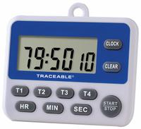 TRACEABLE Digital Timer: Operate Multiple Timers Simultanseously, 5/8 in x 2 3/8 in x 2 3/4 in, LCD (MPN 5001). Key specifications — Clock Function Included: Yes; Count Direction: Count Down; Features: Operate Multiple Timers Simultanseously; Digital Display Screen Type: LCD; Alarm Type: Audible; Brand: TRACEABLE; Maximum Time Setting: 99 hrs, 59 minutes, 59 seconds.