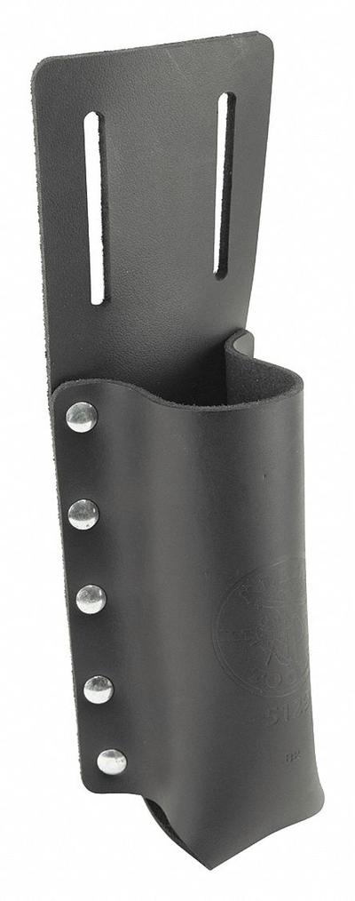 KLEIN TOOLS Tool Pouch: For 2 1/4 in Belt Wd - Max, 1 Pockets, Black - Leather Tool Holsters