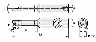 WIDIA Indexable Boring Bar: CCBI1805008755L (MPN 2832247) - Indexable Boring Bars