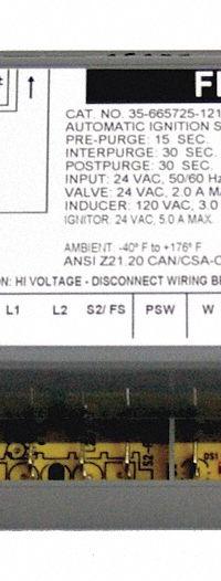 FENWAL IGNITION CONTROLS Control Board, 24V: Mfr Part # 35-665725-121. Key specifications — Manufacturer Part Number: 35-665725-121; Product Type: Ignition Control Board.