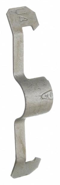 Cable Conduit Clip Hanger: 1/4 in Trade Size, 14/2 AWG to 12/3 AWG, Steel (MPN KX). Key specifications — Manufacturer Part Number: KX; Compatible Conduit Trade Size: 1/4 in; Compatible Pipe Size: 1/4 in; Material: Steel; Color: Gray; Finish: Corrosion Resistant Coated; Description/Special Features: No Tools Required; For Use With: IMT.