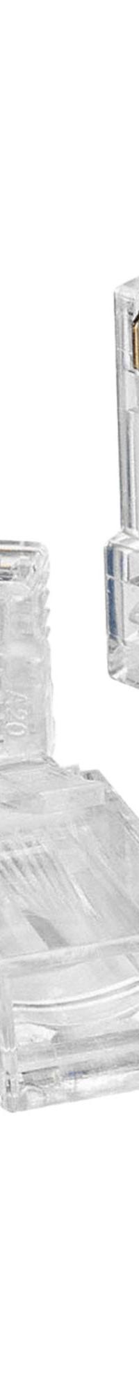 IDEAL Connector: Modular Plug RJ45, Stranded, 6 Cable Category, Std, 25pk Pack Size, 25 (MPN 85-366). Key specifications — Brand: IDEAL; Color: Clear; Compatible Cable Shape: Round; Compatible Wire Solid/Stranded: Stranded; _Pack Size: 25pk.