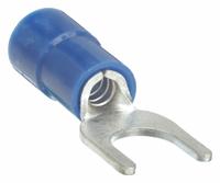 GRAINGER Fork Terminals: Blue, Vinyl, #10 Stud Size, 16 AWG – 14 AWG Wire Range, Std Fork, 600 V (MPN 4FRH4). Key specifications — Barrel Style: Funnel Entry; Manufacturer Part Number: 4FRH4; Brand: GRAINGER.
