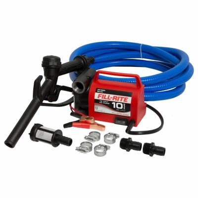 FILL-RITE Electric Drum Pump: 12 V DC, 1/5 hp HP, 10 gpm Max. Flow Rate - Portable DC-Powered Fuel Transfer Pumps