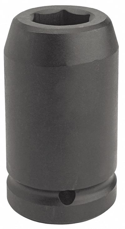 PROTO Impact Socket: 1 in Drive Size, SAE, 2 1/2 in Socket Size, 6-Point, Deep - 1" Drive Impact Sockets