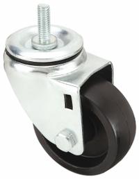 APPROVED VENDOR Stem Caster: Swivel, 3 in Wheel Dia., 1 1/4 in Wheel Wd, Polyolefin, 1 in Stem Lg (MPN 20TM44). Key specifications — Brand: APPROVED VENDOR; Thread Size: 3/8"-16; Roll Up: Swivel.
