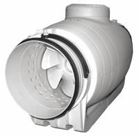 In-Line Duct Fan: 530 cfm Max., 8 in Duct, 122 W, 120V AC, 1 Ph, IP44, Thermoplastic (MPN TD-200S). Key specifications — Includes: Mounting Bracket; Brand: SOLER & PALAU; Speed Controllable: Yes; High-Efficiency Motor: No; Housing Material: Thermoplastic; Nameplate Voltage: 120V AC; Number of Speeds: 1; Airflow @ 0.000 in SP - Range: 500 to 749 cfm.