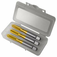 CLEVELAND Tap Kit: M12x1.25 Metric, D5 / 6H, 4 Flute, TiN Coated High Speed Steel (MPN C84271). Key specifications — attr1300563: One Each Taper, Plug, and Bottoming.