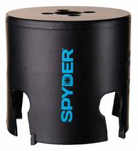 SPYDER Hole Saw: 3 5/8 in Saw Dia., 1 Teeth per Inch, 2 in Max. Cutting Dp, 1/2"-18 Thread Size (MPN 600039CF). Key specifications — attr1098070: 1; attr1098087: SPYDER; attr1098073: 1/2"-18.