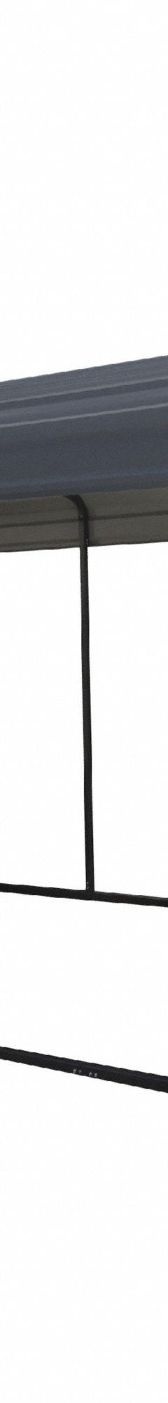 ARROW Carport: 20 ft Overall Lg, 12 ft Overall Wd, 9 ft Overall Ht, Powder Coated, Galvanized Steel (MPN CPHC122009). Key specifications — Brand: ARROW; Frame Color: Black; Includes: Easy Hook Anchors; Leg Adjustability: Fixed Legs; Panel Color: Charcoal; Panel Material: Galvanized Steel.