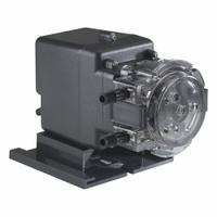 STENNER Peristaltic Chemical Metering Pump: 220V AC, 1/30 hp HP, 85 gpd Max. Flow Rate, Santoprene (MPN 85MP5). Key specifications — Tubing Material: Santoprene; Brand: STENNER; Reproducibility: ±2.0%.