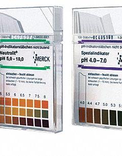 EMD pH Test Strips: 0 pH to 14 pH, 1.0 pH Resolution, 100 Tests (MPN 1.09535.0007). Key specifications — pH Resolution: 1.0 pH; Brand: EMD.