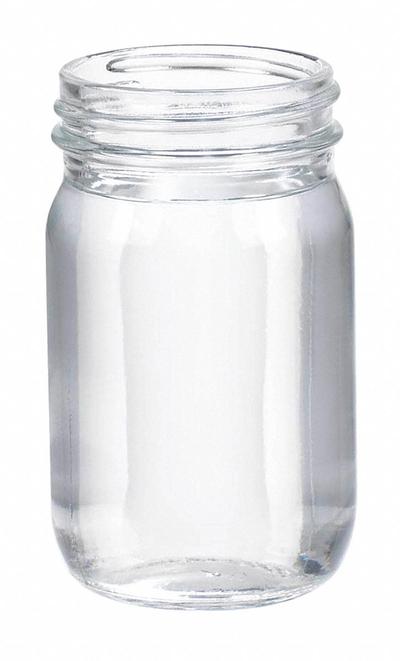 WHEATON Bottle: 125 mL - Clear Wide Mouth Round Glass Lab Bottles