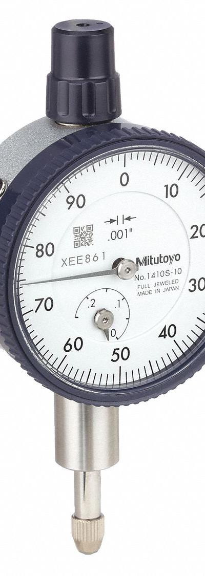 MITUTOYO Dial Indicator - Continuous Reading Back Lug Dial Indicators