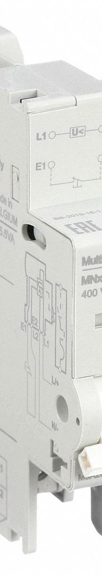 SCHNEIDER Undervoltage Release: Undervoltage Release, Multi 9 Circuit Breakers, 400V AC (MPN M9A26971). Key specifications — For Use With: Multi 9 Circuit Breakers; Voltage: 400V AC; Number of Poles: None; Brand: SCHNEIDER; Accessory Type: Undervoltage Release.