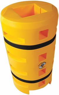 SENTRY Column Protector: 10 in, 8 in, 10 in (H-Beam)/10 in (Round)/10 in (Square), Square, LLDPE (MPN CS2442-10S). Key specifications — Color: Yellow; Maximum Compatible Column Length: 10 in; Minimum Compatible Column Length: 8 in; Brand: SENTRY; Material: LLDPE.