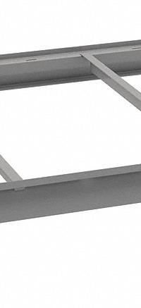 TENNSCO Bulk Storage Deck Level: 60 in x 36 in x 3 5/8 in, 14 ga Beams, 3,800 lb Load Capacity (MPN BPB-60-36). Key specifications — Frame Finish: Epoxy Coated; Frame Material: Steel; Color: Industrial Gray; Includes: (2) 36 in Cross Bars; Brand: TENNSCO.