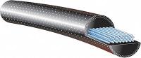 GATES Round Belt: Black, 9/16 in Dia, For 5 13/32 in Min Pulley Dia, 124 in Overall Lg, Smooth, 80A (MPN 9 X 120 RE BELT). Key specifications — Hardness: 80A; Belt Material: Gum Rubber; Color: Black.