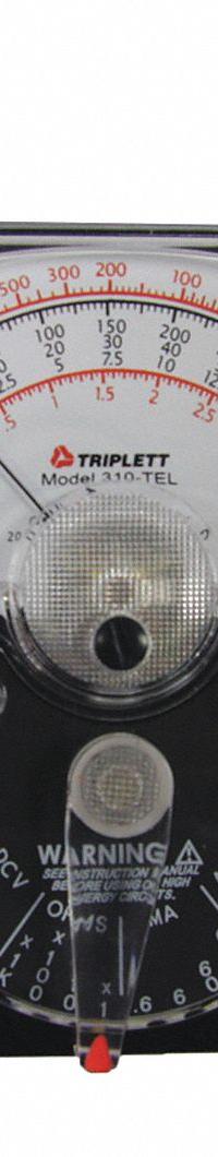 TRIPLETT Analog Multimeter: 300 V Max AC Volt Measurement, 300 V Max DC Volt Measurement (MPN 3067). Key specifications — Brand: TRIPLETT.
