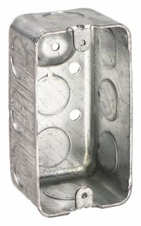 RACO Electrical Box: Steel, Steel Material & Nominal Size, 1 Gangs, 1 7/8 in Box Dp, 2 1/8 in Box Wd (MPN 660). Key specifications — Brand: RACO; Bracket Style: Without Bracket; Clamp Style: Without Clamps.