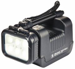 PELICAN Remote Area Lighting System: LED, 3,000 lm Max Brightness, 1 No. of Brightness Levels, IP54 (MPN 9430B). Key specifications — Operating Voltage: 12V DC; Frame Color: Black/Yellow; Brand: PELICAN.