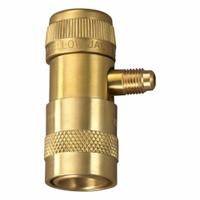 YELLOW JACKET Low Side Coupler: 4 in Lg, Input 1/4 in (MPN 45932). Key specifications — Product Type: Low Side Coupler; Brand: YELLOW JACKET; Manufacturer Part Number: 45932; Material: Aluminum.
