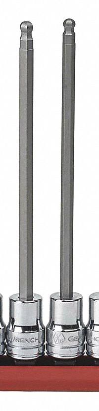GEARWRENCH Socket Bit Sets: 1 - 25 Pieces, 3/8 in Drive Size, 7 Pieces, 6 in Overall Lg, SAE (MPN 80574). Key specifications — attr1216280: Fixed Insert; attr1216283: GEARWRENCH; attr1225718: 1/8 in to 3/8 in; attr1227491: 3/8 in.