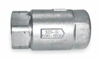 APOLLO Ball Cone Spring Check Valve: Ball, Inline Valve Body, CF8M Stainless Steel, FNPT x FNPT, Std (MPN 6210701). Key specifications — Ball Material: RPTFE; Brand: APOLLO.
