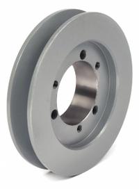 APPROVED VENDOR V-Belt Pulley: B62, 1 Groove, 6.55 in OD, Bushed Bore, SDS, Quick Detachable (MPN 621B). Key specifications — attr1318293: B62; attr1318301: 6.2 in (5L, B); attr1318291: 4L, A, or AX.
