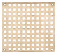 JAY R. SMITH MFG. CO Grate: A, Square, 10 in Overall Wd, 3/8 in Overall Ht, Nickel Bronze, Bronze (MPN B10NBG). Key specifications — Finish: Nickel Bronze; Brand: JAY R. SMITH MFG. CO; Color Family: Bronze.