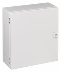 RITTAL Enclosure: Steel, 15 in x 13 in x 6 in, NEMA 4, Solid Cover, Hinged (MPN JB161406HC). Key specifications — Closure Method: 1/4-Turn Latch; Brand: RITTAL; Knockouts: Not Included.