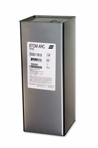 ESAB Stick Electrode: Carbon Steel, E7018 H4R, 7/32 in x 14 in, 50 lb, Atom Arc 7018 (MPN 255017311). Key specifications — Brand: ESAB; Tensile Strength (As Welded): 78 ksi; Yield Strength (As Welded): 68 ksi.