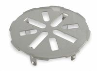 APPROVED VENDOR Grid: Stainless Steel, Unfinished, 5 1/8 in Overall Dia, 1 3/8 in Overall Ht, Clamp (MPN 1PPE6). Key specifications — Color: Silver; Connection Type: Clamp; Material: Stainless Steel.