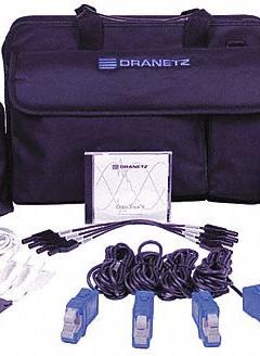 DRANETZ Power Quality Analyzer Kit: For Four Phase, CAT III 1000V/CAT IV 600V, IP65, Digital, 10 A (MPN HDPQ-P-VA10PKG). Key specifications — Brand: DRANETZ; IP Rating: IP65; Sampling Rate: 512 samples/cycle.