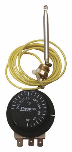 MI-T-M Adjustable Thermostat: Mfr Part # 32-0962, Steel/Brass/Plastic. Key specifications — Compatible with Manufacturer Model Number: HGM-3508-1E10; Product Type: Adjustable Thermostat; Manufacturer Part Number: 32-0962.