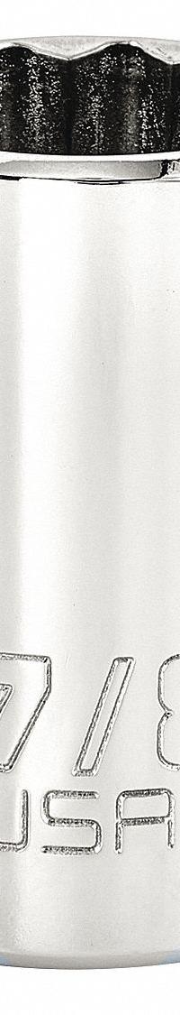 PROTO Socket: SAE, 1/2 in Drive Size, 7/8 in Socket Size, 12-Point, Std, Chrome, Not Tether Capable (MPN J5428N). Key specifications — attr1204417: PROTO; attr1204392: Chrome.