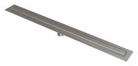 BESTCARE Shower Drain: Rectangular, Stainless Steel, Satin, 3 3/8 in Overall Ht, Slotted, A (MPN WHLD-36-F). Key specifications — Brand: BESTCARE; Grate Color: Silver; Includes: Flashing Flange; Connection Type: No Hub; Finish: Satin.