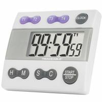 TRACEABLE Alarm Timer: Extra-Loud Alarms Sound for 1 Minute/Memory Recall, 1/2 in Overall Dp, LCD (MPN 5004). Key specifications — Clock Function Included: Yes; Count Direction: Count Down; Features: Memory Recall; Digital Display Screen Type: LCD; Alarm Type: Audible; Brand: TRACEABLE; Maximum Time Setting: 24 hrs.