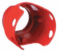 SCHNEIDER ELECTRIC Pushbutton Guard: 22 mm Panel Mounting Hole Dia, Red, Metal/Plastic, XB4,XB5 (MPN ZBZ1604). Key specifications — Manufacturer Part Number: ZBZ1604; Brand: SCHNEIDER; Compatible Product Type: Mushroom Head Push Buttons; Compatible with Series: XB4,XB5; Material: Metal.