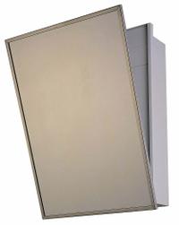 KETCHAM Medicine Cabinet: Rectangular, Glass, 24 in Overall Ht, 18 in Overall Wd, Stainless Steel (MPN 174-HCSM). Key specifications — Brand: KETCHAM; Frame Material: Stainless Steel; Frame Finish: Bright Annealed; Frame Color: Silver; Material: Glass.
