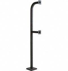 PEDESTAL PRO Dual Height Truck Pedestal: 74 in Overall Ht, Black, Pedestal, 12 in x 8 in, Black (MPN 72-9C-DSP). Key specifications — attr193630: PEDESTAL PRO; attr982335: Carriage Bolt Hardware; attr982316: Black; attr982338: Housings; attr982348: Powder Coated; attr982331: Carbon Steel; attr1022512: Pedestal.