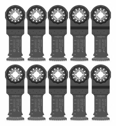 BOSCH Oscillating Tool Blade: 1 1/4 in Blade Wd, 4 in Overall Lg, Plunge Cutting - Starlock Mounted Blades