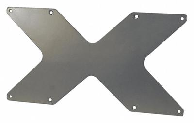 VIDEO MOUNT PRODUCTS Adaptor Plate: Ceiling/Wall, Fixed, Powder Coated, Silver, For Televisions - Fixed Television Mounts