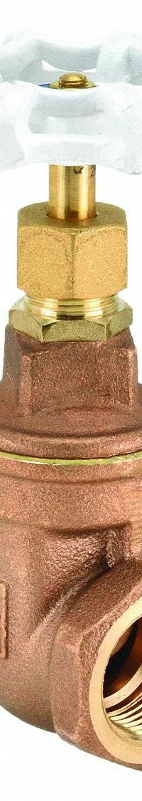 MILWAUKEE VALVE Gate Valve: 1 in, Bronze, Non-Rising, FNPT x FNPT, 300 psi CWP, Wheel, Solid Wedge (MPN UP105 1). Key specifications — Wedge Material: Bronze; Brand: MILWAUKEE VALVE; Bonnet Material: Bronze.