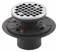 KOHLER Shower Drain: 6 1/2 in Overall Dia, 6 1/2 in Grate Size, 3 in Nominal Pipe Size, Threaded (MPN K-9135-CP). Key specifications — Color: Silver; Connection Type: Threaded; Brand: KOHLER.