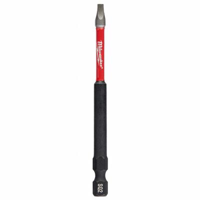MILWAUKEE Power Bit: Power Bit, Imperial, #2 Bit Size, S2 Bit Industry Size, Std - Impact Bits