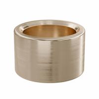 Sleeve Bearing: Bronze, SAE 841, 3/4 in Bore, 1 in OD, 5/8 in Lg, 50,000 lb/sq in-fpm Max PV, 10 PK (MPN AA1049-07B). Key specifications — System of Measurement: Inch; Material Grade: SAE 841; Brand: OILITE.
