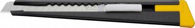 OLFA Snap-Off Utility Knife: 5 1/2 in Overall Lg, Plain, 13 Segments, 0 Blades Stored - 9mm Blade Snap-Off Knives
